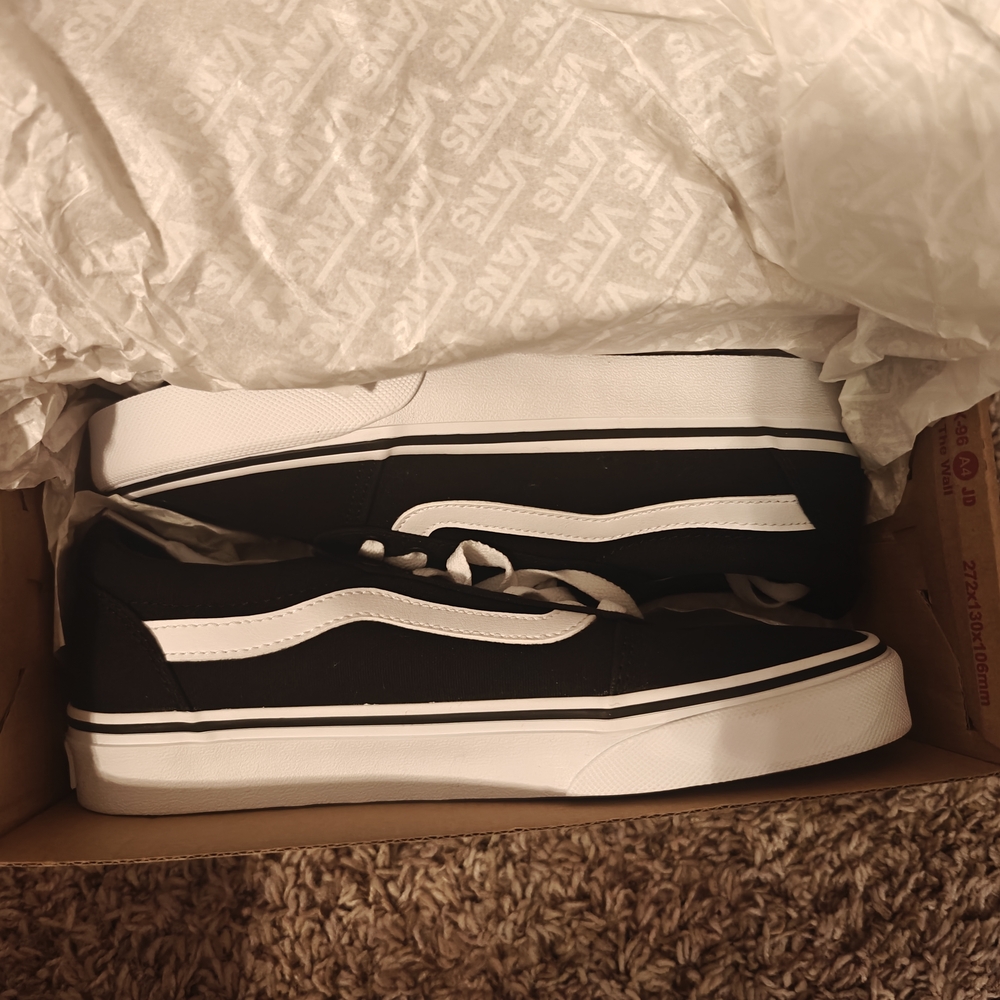 Vans Black and White Sneakers